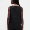 Tanktop aus Leinenmischung