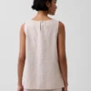 Tanktop aus Leinenmischung