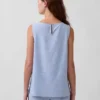 Tanktop aus Leinenmischung