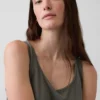 Tanktop aus Leinenmischung