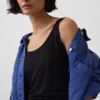 Tanktop aus Leinenmischung