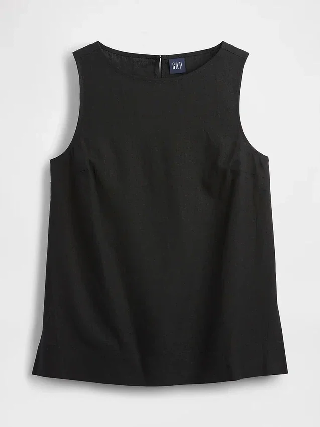 Tanktop aus Leinenmischung