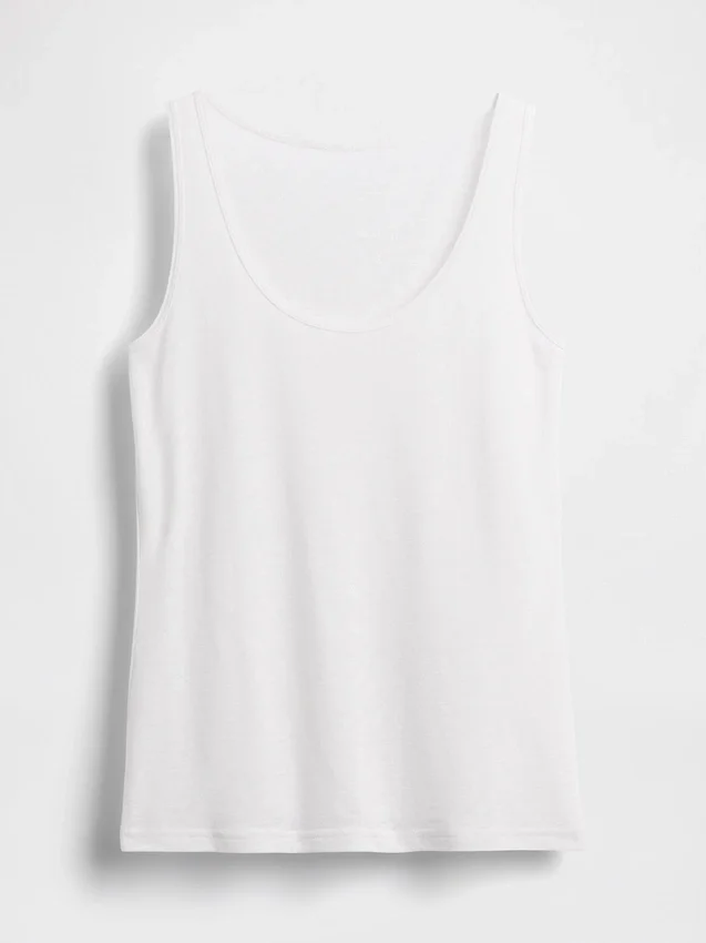 Tanktop aus Leinenmischung