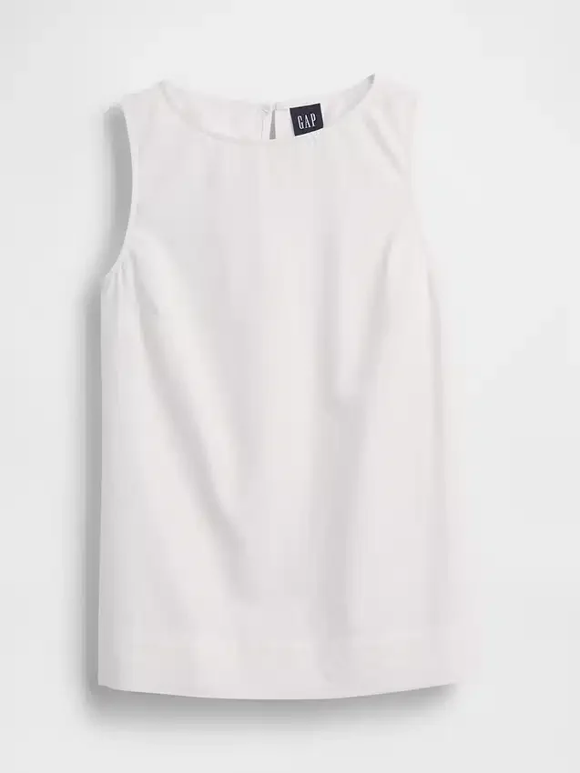 Tanktop aus Leinenmischung