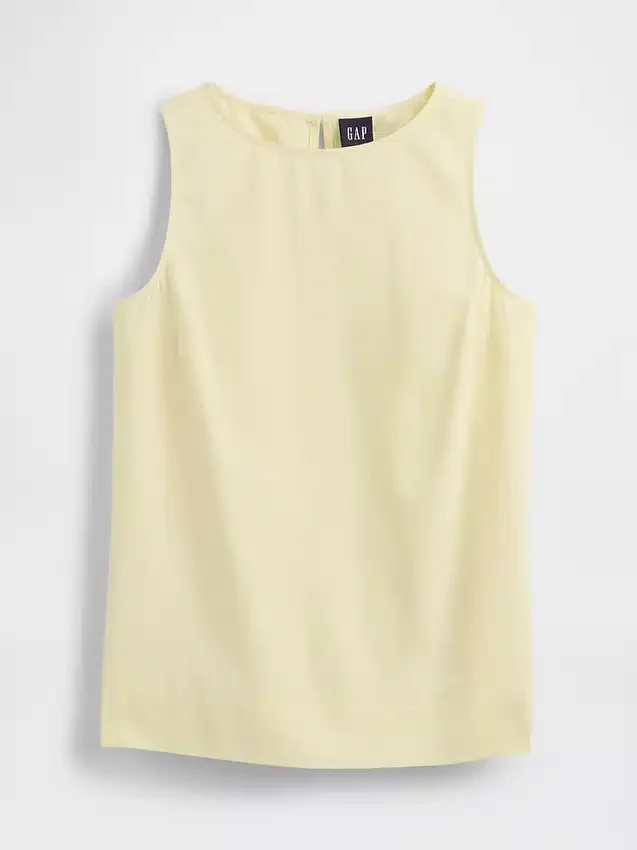 Tanktop aus Leinenmischung