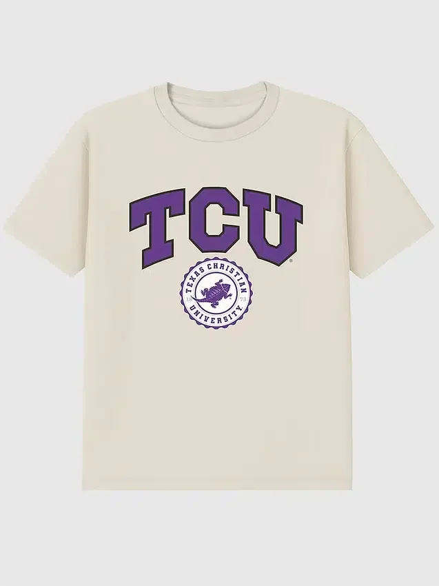 Tcu Texas Christian University Collegiate-Siegel – dunkles Grafik-T-Shirt
