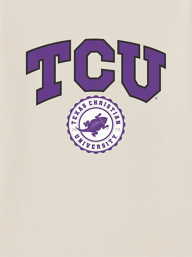 Tcu Texas Christian University Collegiate-Siegel – dunkles Grafik-T-Shirt