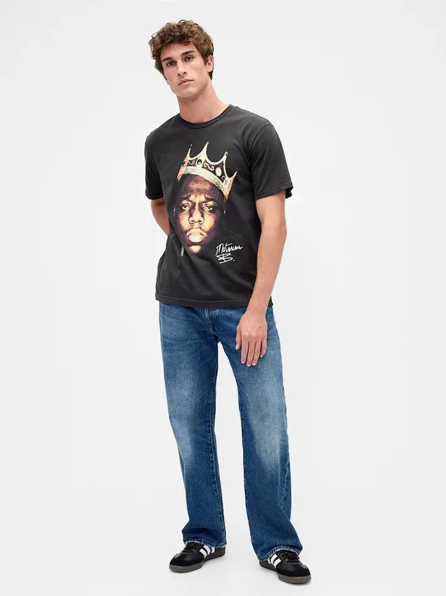 The Notorious B.I.G. T-Shirt mit Grafikprint in lockerer Passform