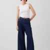 Tief sitzende, extra weite Jeans