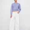Tief sitzende, extra weite Jeans