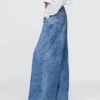 Tief sitzende, extra weite Jeans