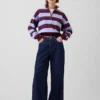 Tief sitzende, extra weite Jeans