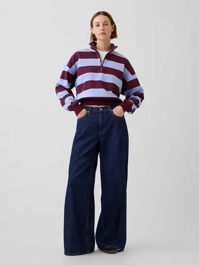 Tief sitzende, extra weite Jeans