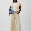 Tief sitzende, extra weite Jeans mit Streifenmuster