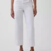 Tief sitzende, locker sitzende Crop-Jeans