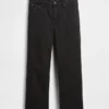 Tief sitzende, locker sitzende Crop-Jeans