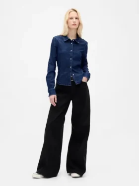 Tief sitzende, ultraweiche, extra weite Jeans