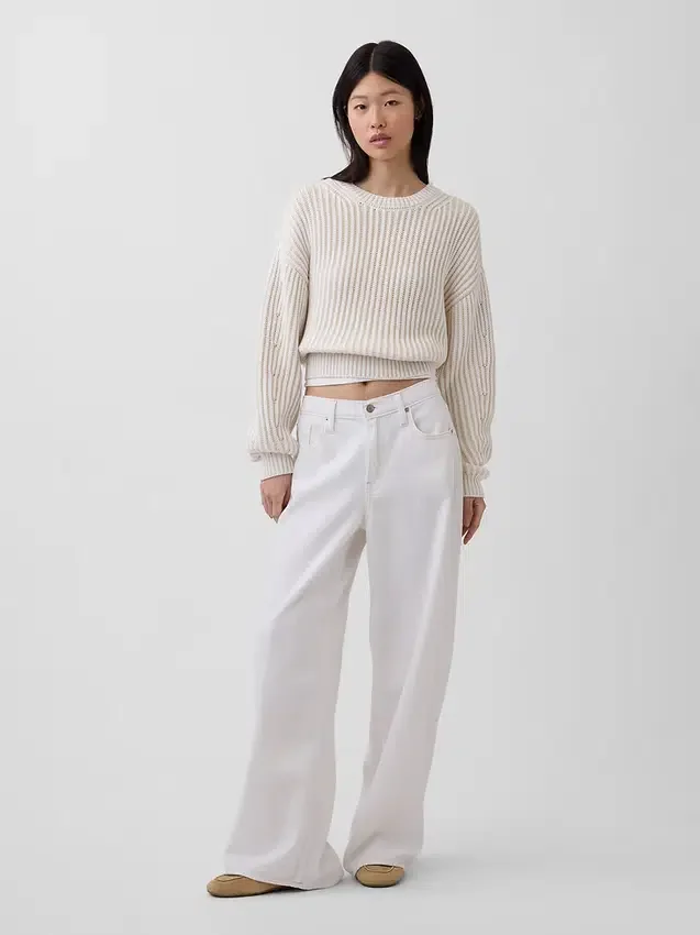Tief sitzende, ultraweiche, extra weite Jeans