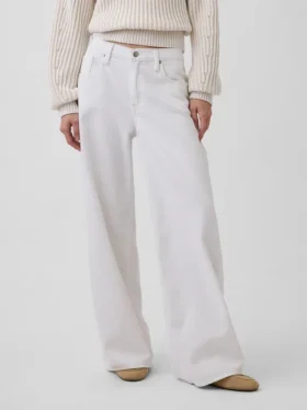 Tief sitzende, ultraweiche, extra weite Jeans