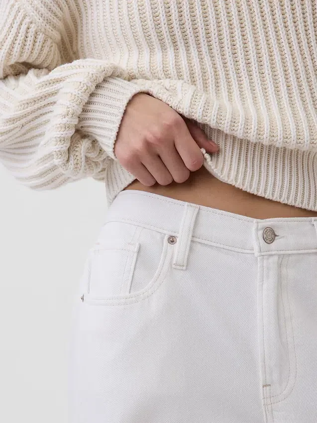 Tief sitzende, ultraweiche, extra weite Jeans
