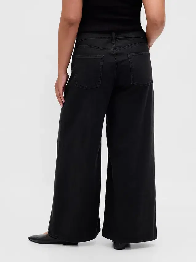 Tief sitzende, ultraweiche, extra weite Jeans