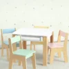 Tisch- und 4-Stuhl-Set für Kleinkinder