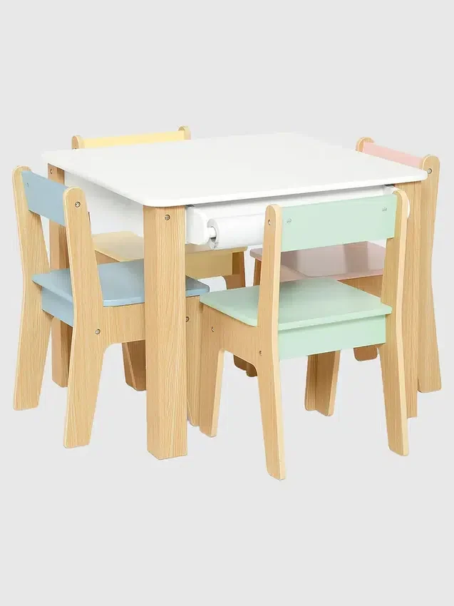 Tisch- und 4-Stuhl-Set für Kleinkinder