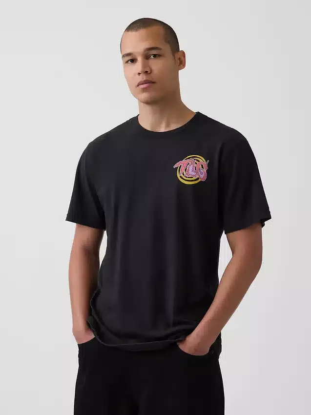 Tlc-T-Shirt mit Grafik in lockerer Passform