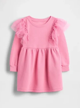 Tüll-Sweatshirt-Kleid für Baby & Kleinkind