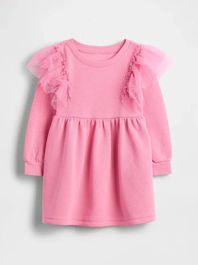 Tüll-Sweatshirt-Kleid für Baby & Kleinkind