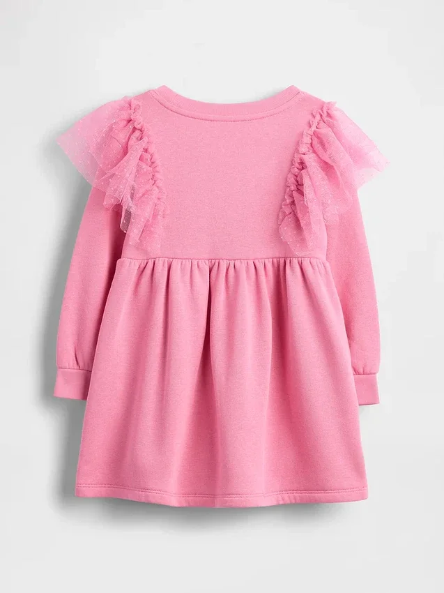 Tüll-Sweatshirt-Kleid für Baby & Kleinkind