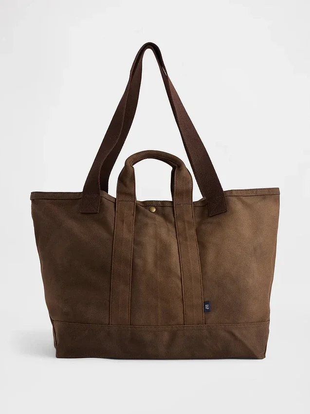 Tote-Bag aus gewachstem Canvas