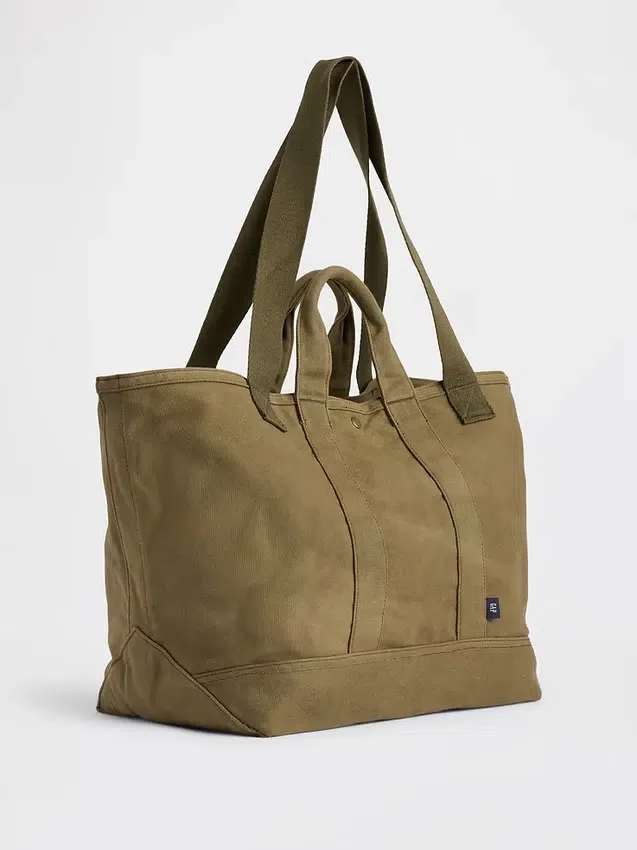 Tote-Bag aus gewachstem Canvas