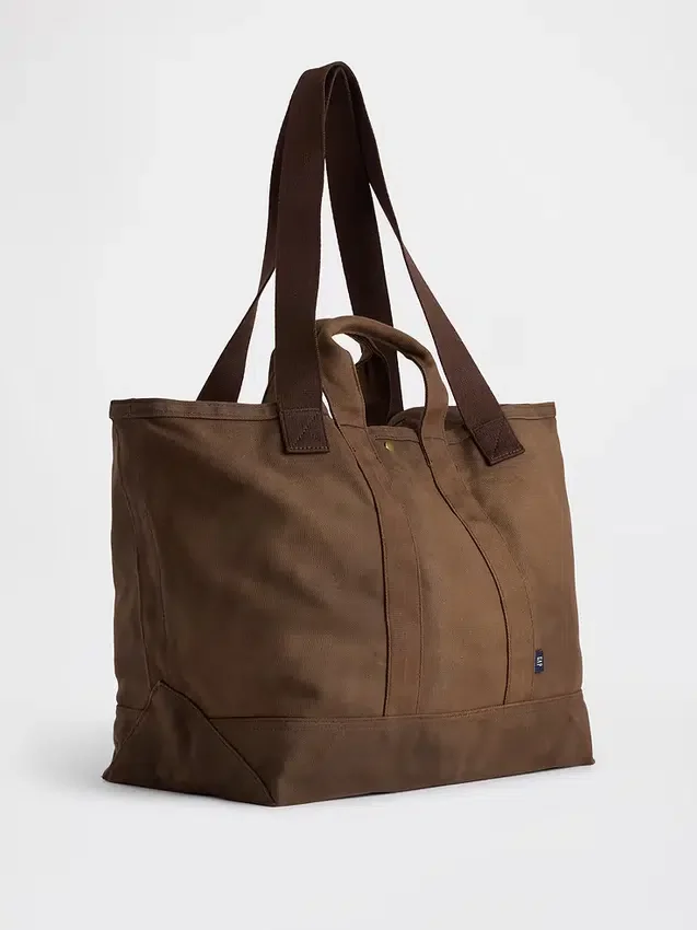 Tote-Bag aus gewachstem Canvas