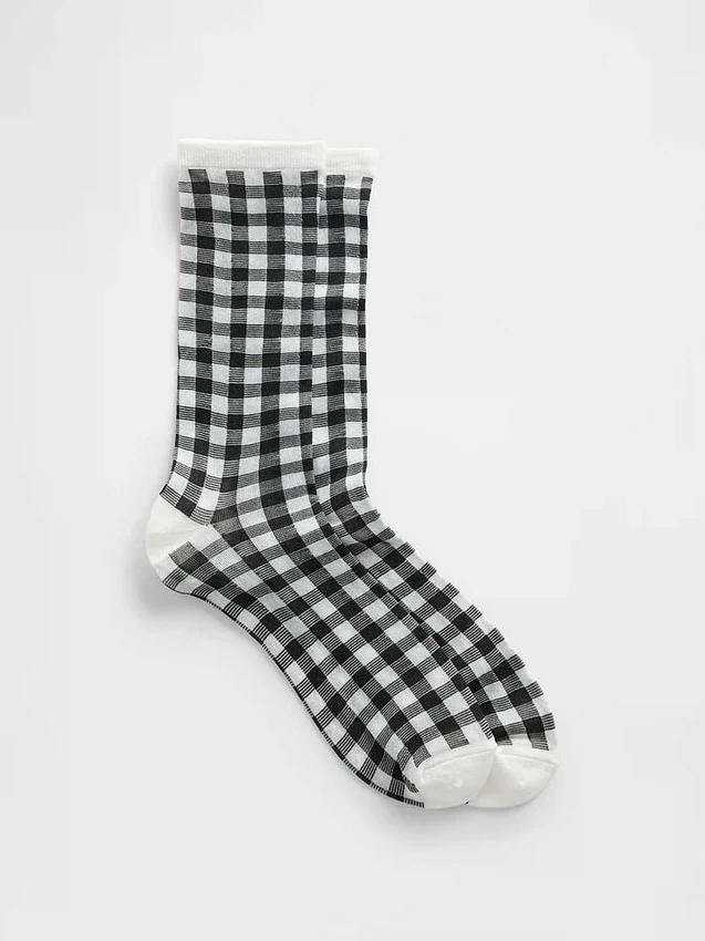 Transparente Crew-Socken