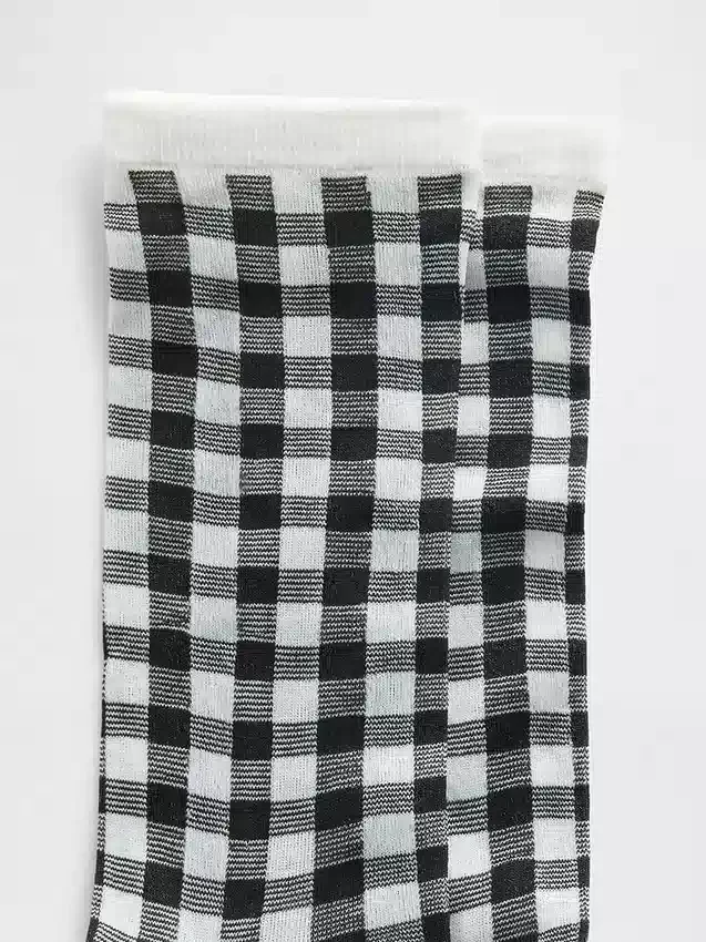 Transparente Crew-Socken