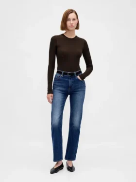 Transparenter, gerippter Pullover-Body