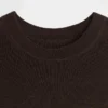 Transparenter, gerippter Pullover-Body
