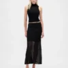 Transparenter Maxi-Pullover-Rock