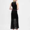 Transparenter Maxi-Pullover-Rock