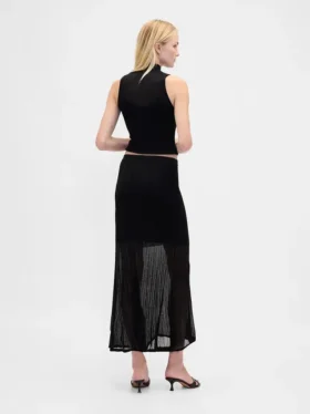 Transparenter Maxi-Pullover-Rock