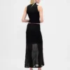 Transparenter Maxi-Pullover-Rock