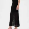 Transparenter Maxi-Pullover-Rock