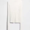 Transparenter Pullover mit hohem Kragen