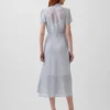 Transparentes Midi-Hemdkleid