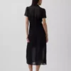 Transparentes Midi-Hemdkleid