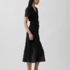 Transparentes Midi-Hemdkleid