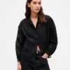 Transparentes Voile-Hemd mit Blumenmuster