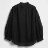 Transparentes Voile-Hemd mit Blumenmuster