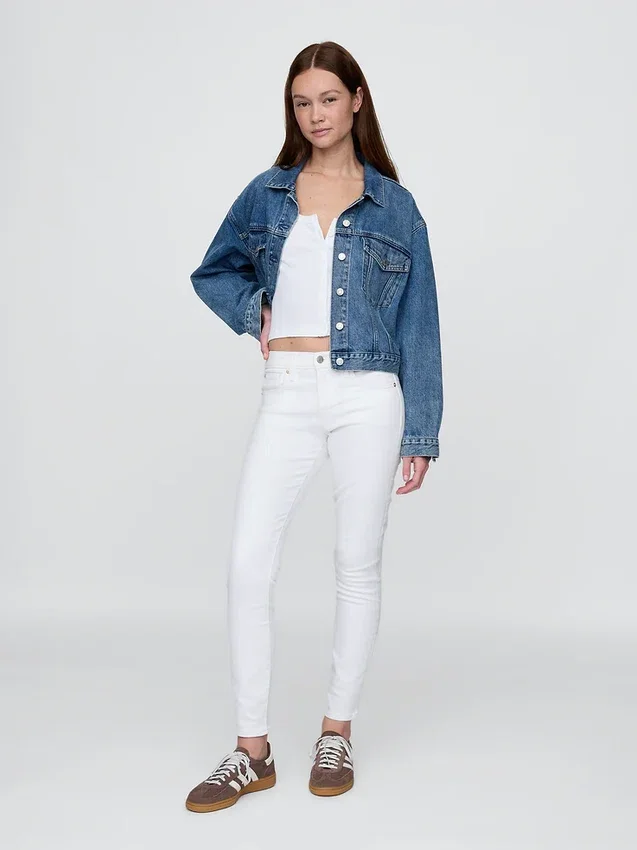 True-Skinny-Jeans mit mittlerer Leibhöhe
